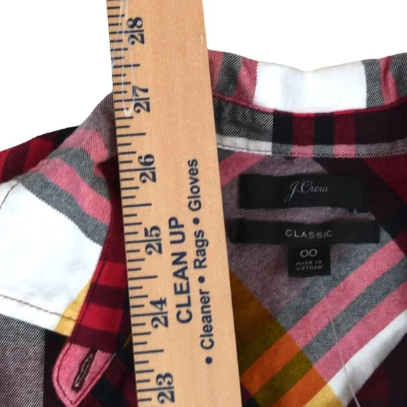 NWT J. Crew || Women's Holiday Flannel Plaid Size 00 XXS Preppy Cozy Cabin - Picture 6 of 10